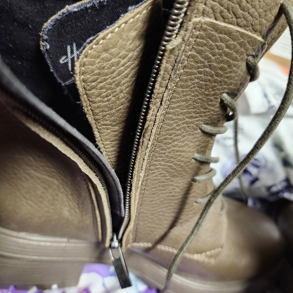 Franco Sarto Brown Leather Boots - Picture 5 of 9